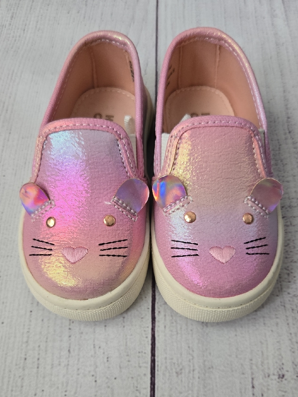 Toddler Girl Pink Mouse Slip-On Shoes - Size 5T